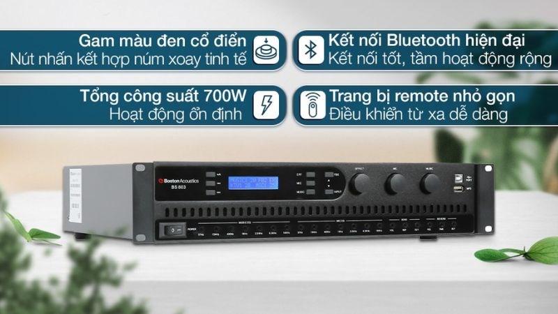 Khả năng xử l&yacute; v&agrave; khuếch đại &acirc;m thanh đạt hiệu quả cao