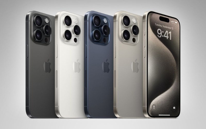 Bảng m&agrave;u iPhone 15 Pro