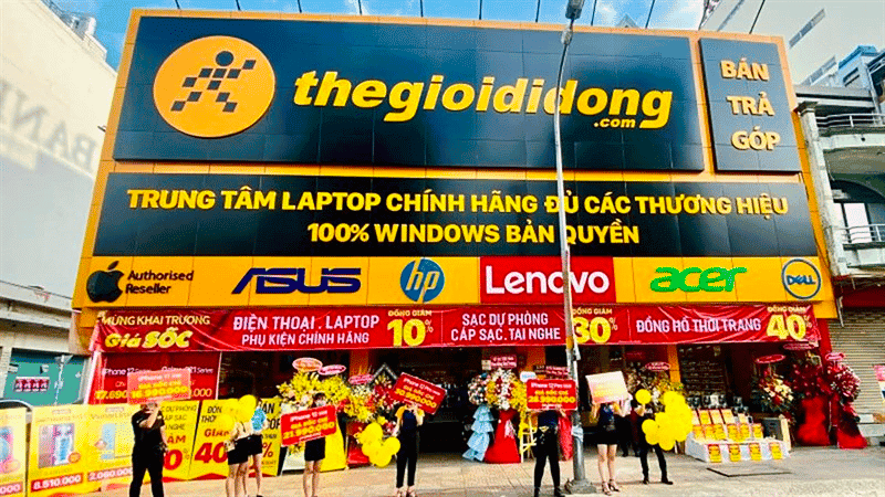 Chuỗi cửa hàng trải dài khắp cả nước của TGDĐ Chuỗi cửa hàng trải dài khắp cả nước của TGDĐ