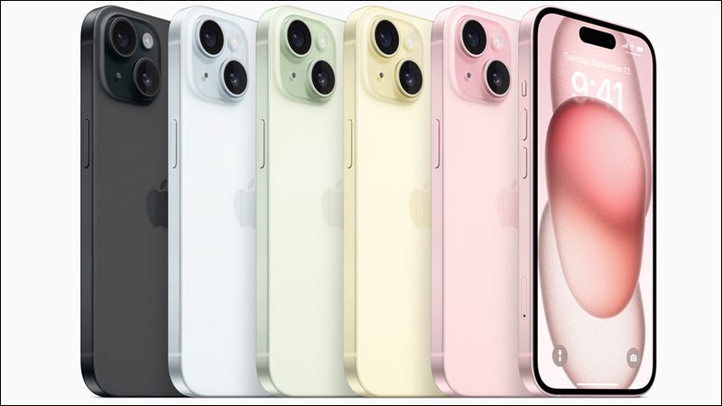 iPhone 15 v&agrave; iPhone 15 Plus c&oacute; tổng cộng 5 m&agrave;u sắc