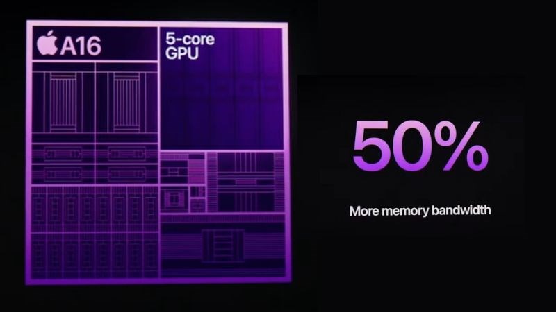 Apple A16 Bionic được bổ sung th&ecirc;m 50% băng th&ocirc;ng bộ nhớ