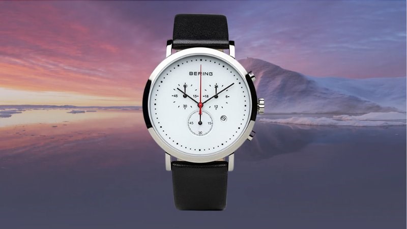Đồng hồ Bering Chronograph Minimalistic được thiết kế theo phong c&aacute;ch tối giản