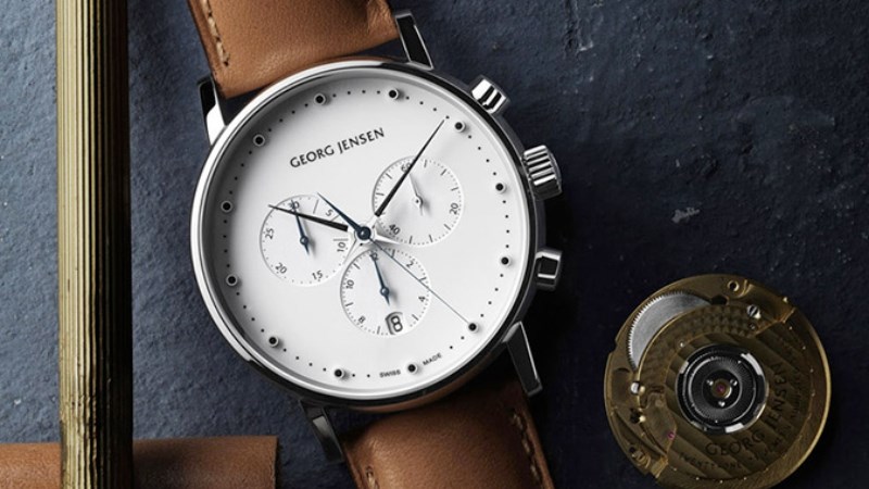 Đồng hồ Georg Jensen c&oacute; mức gi&aacute; kh&aacute; cao bởi được sản xuất tại Thụy Sỹ