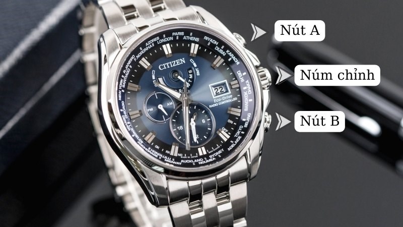 Thực hiện reset - khởi động đồng hồ Citizen Eco Drive Radio Controlled Thực hiện reset - khởi động đồng hồ Citizen Eco Drive Radio Controlled