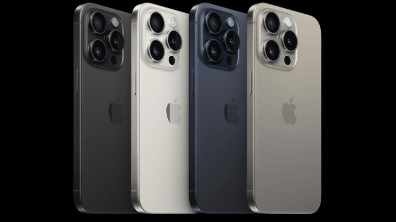 Bốn màu sắc chính thức trên iPhone 15 Pro Bốn màu sắc chính thức trên iPhone 15 Pro
