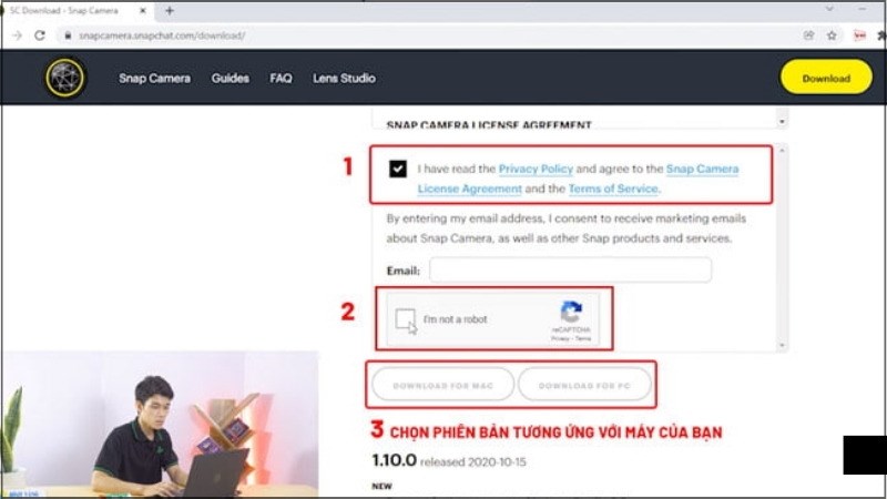 Nhấn v&agrave;o Download For Mac hoặc Pc t&ugrave;y theo hệ điều h&agrave;nh laptop của bạn
