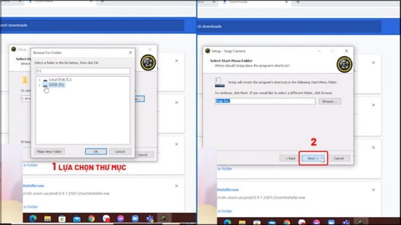 Chọn ổ đĩa chứa phần mềm, c&oacute; thể chọn mặc định c&agrave;i v&agrave;o ổ C > NEXT 