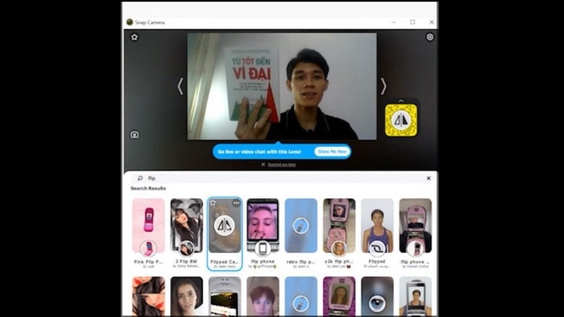 Sau khi chọn hiệu ứng đảo ngược, quan s&aacute;t h&igrave;nh ảnh hiển thị lại b&igrave;nh thường l&agrave; th&agrave;nh c&ocirc;ng 