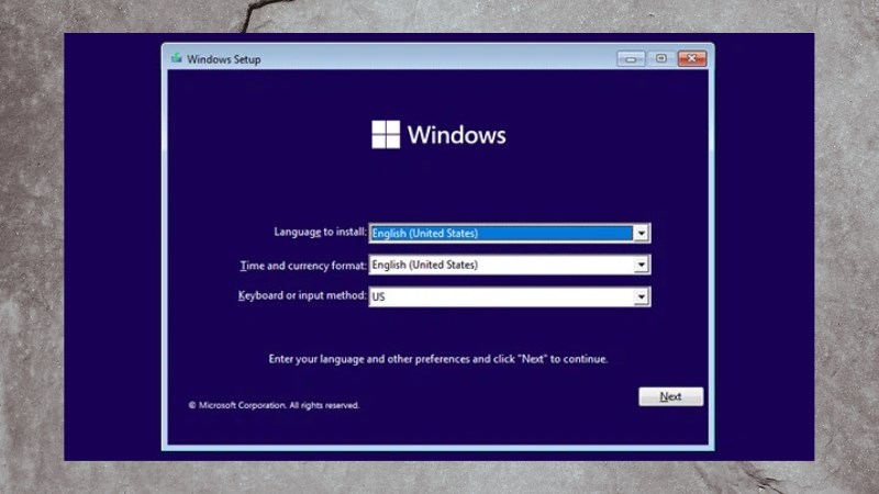 Truy cập Windows Setup bằng tổ hợp phím Shift + F10