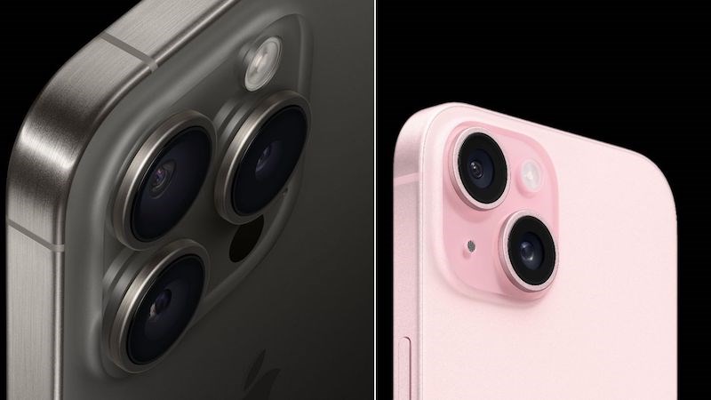 iPhone 15 Plus v&agrave; iPhone 15 Pro c&oacute; thiết kế camera như c&aacute;c phi&ecirc;n bản của iPhone 14