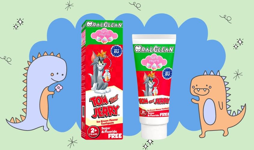 Kem đánh răng cho bé từ 2 tuổi Oral Clean hương kem bạc hà 75 ml