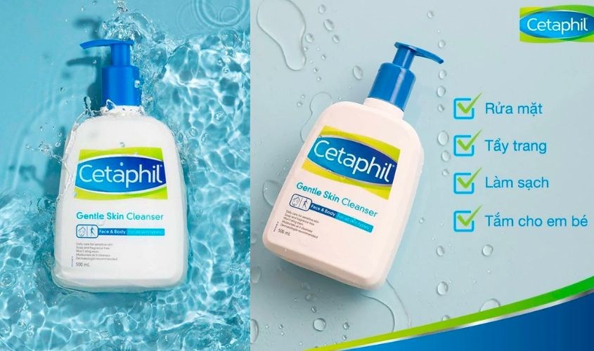 Sữa rửa mặt dịu nhẹ cho da nhạy cảm Cetaphil Gentle Skin Cleanser 250 ml