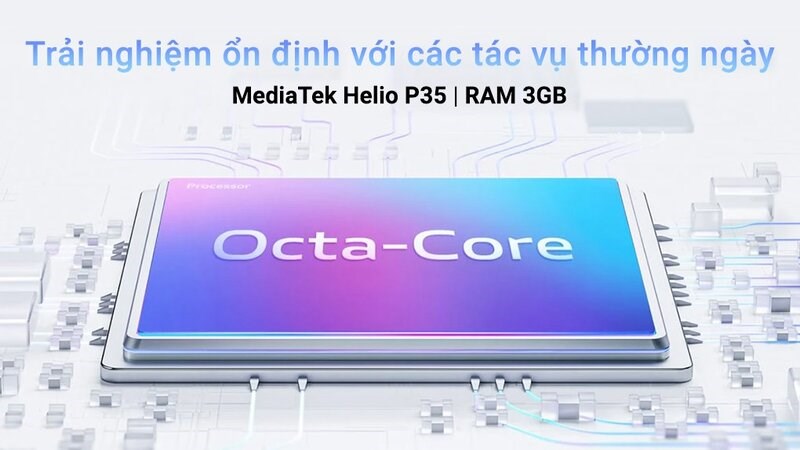 Con chip Helio P35 l&agrave; một con chip kh&aacute; ổn trong tầm gi&aacute;