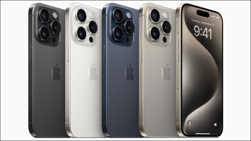 iPhone 15 Pro và iPhone 15 Pro Max được ra mắt với 4 màu sắc