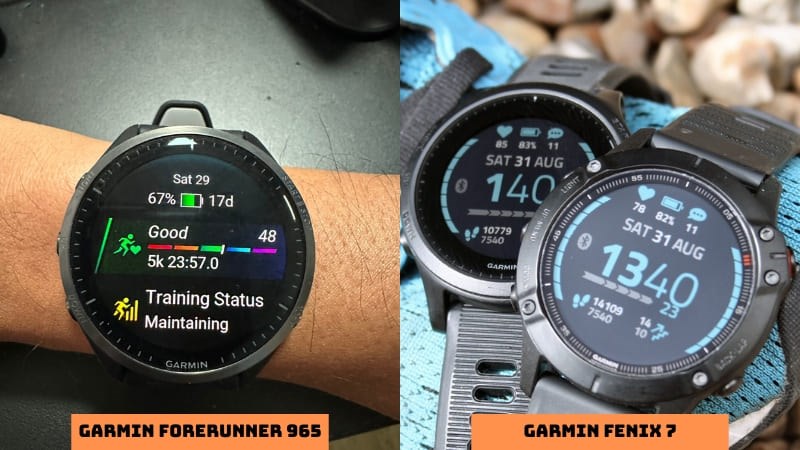 Garmin Forerunner 965 v&agrave; Garmin Fenix 7 được trang bị dung lượng pin khủng