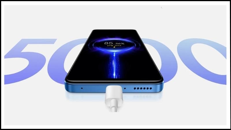 Dung lượng pin 5000mAh gi&uacute;p điện thoại hoạt động li&ecirc;n tục trong cả ng&agrave;y d&agrave;i