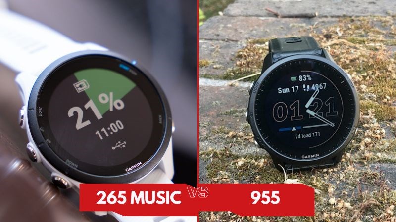 Forerunner 955 cho thời lượng pin tốt hơn Forerunner 265 Music Forerunner 955 cho thời lượng pin tốt hơn Forerunner 265 Music