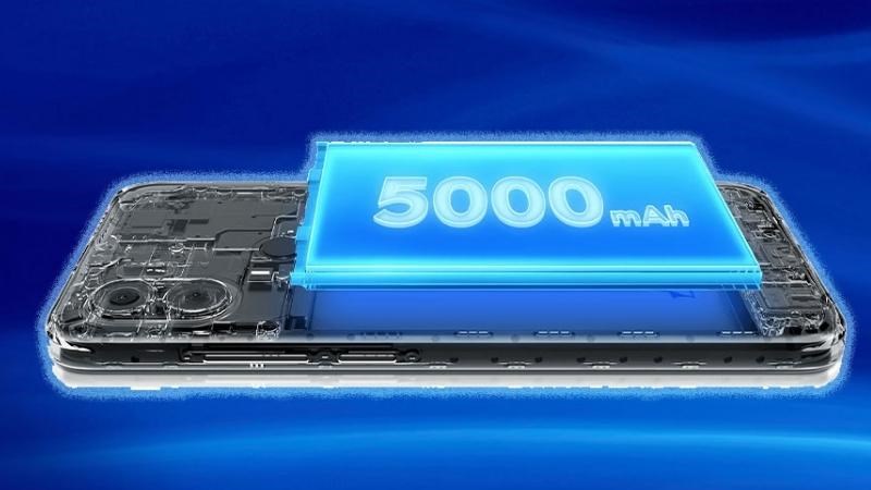 Vi&ecirc;n pin 5000mAh gi&uacute;p trải nghiệm liền mạch hơn