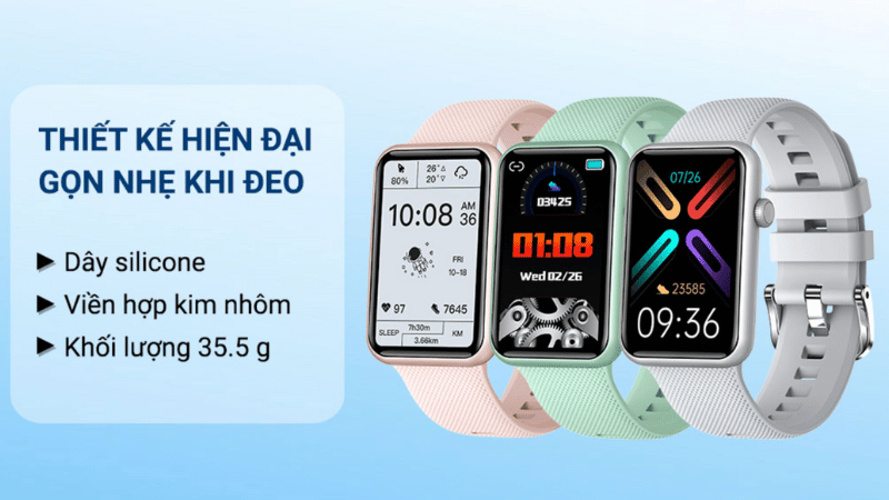 Đồng hồ được làm từ hợp kim nhôm tạo cảm giác chắc chắn, sang trọng Đồng hồ được làm từ hợp kim nhôm tạo cảm giác chắc chắn, sang trọng