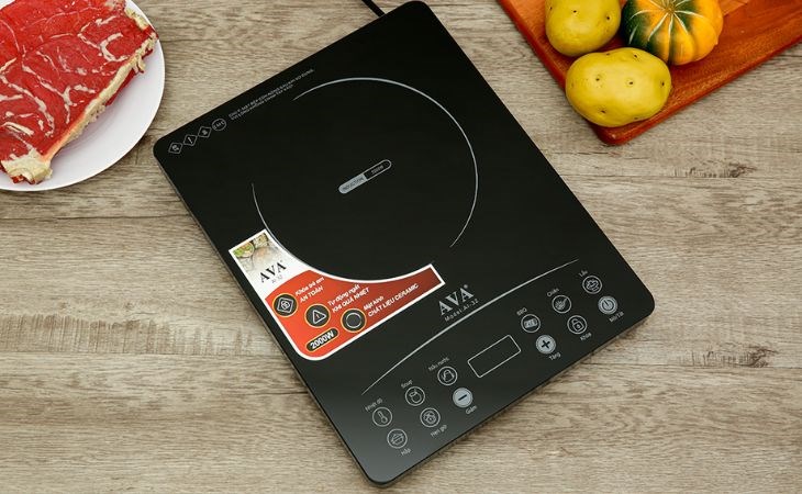 Bếp từ AVA AI-32 công suất 2000W, nấu chín thức ăn nhanh chóng 