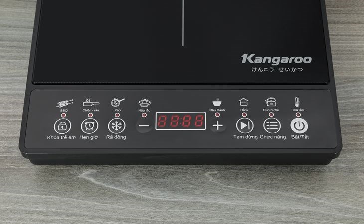 Bếp từ Kangaroo KG18IC1 có kích thước vùng nấu tới Ø15.5 cm
