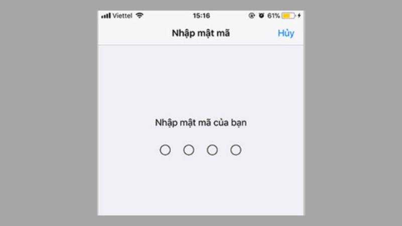 Cuối c&ugrave;ng nhập mật khẩu của m&aacute;y để x&aacute;c nhận