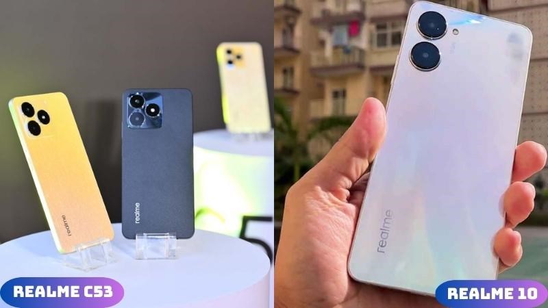 Phần camera sau 50MP đầy sắc n&eacute;t của hai d&ograve;ng m&aacute;y nh&agrave; realme