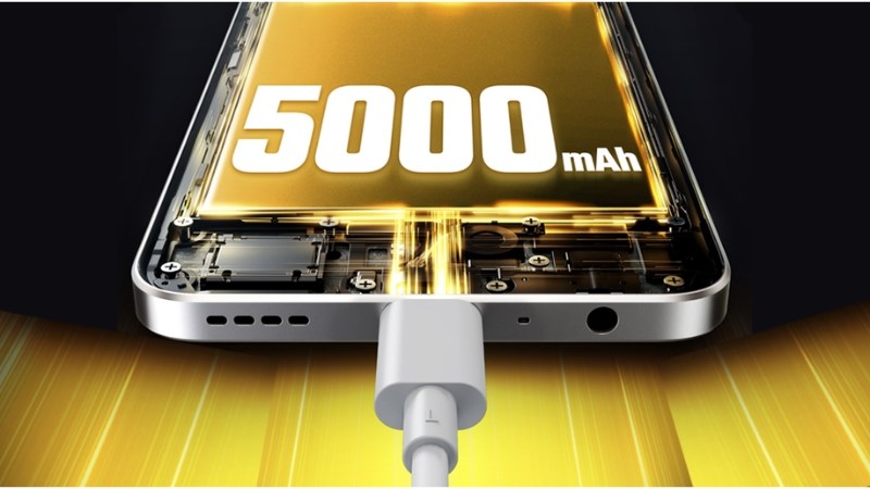 Dung lượng pin cực khủng 5000mAh