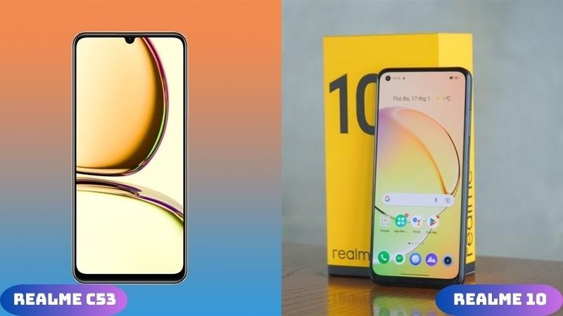 Phần m&agrave;n h&igrave;nh c&oacute; phần nhỉnh hơn ở realme 10