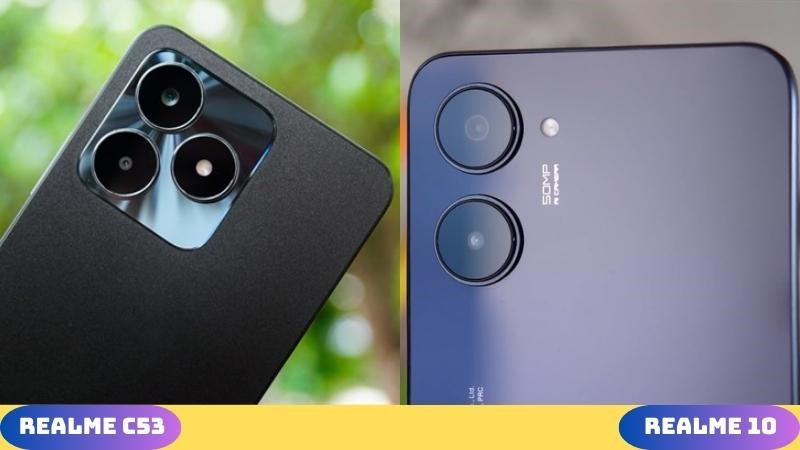 Camera được th&ecirc;m v&agrave; n&acirc;ng cấp nhẹ ở bản realme C53