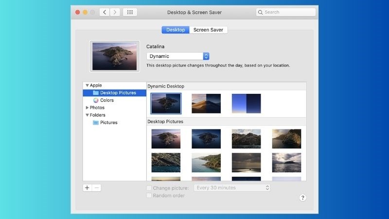 C&aacute;ch đổi h&igrave;nh nền macOS bằng System Preferences