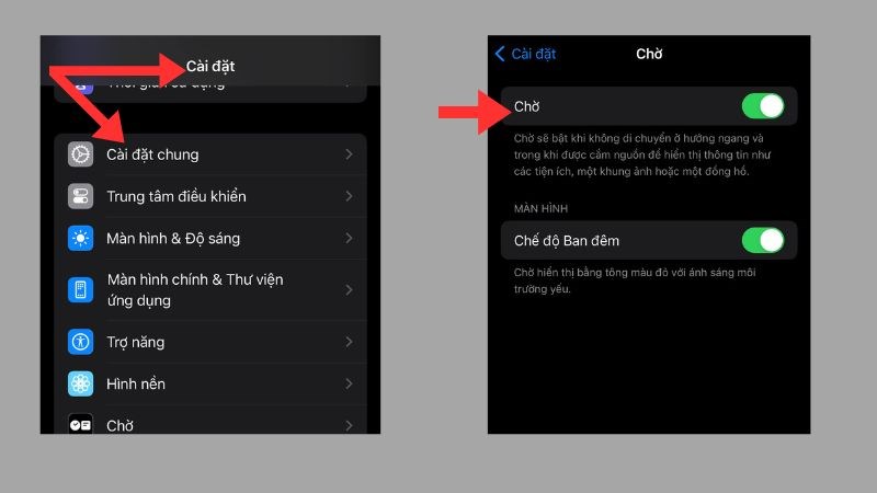 Bật chế độ ban đ&ecirc;m để kh&ocirc;ng l&agrave;m ảnh hưởng tới giấc ngủ