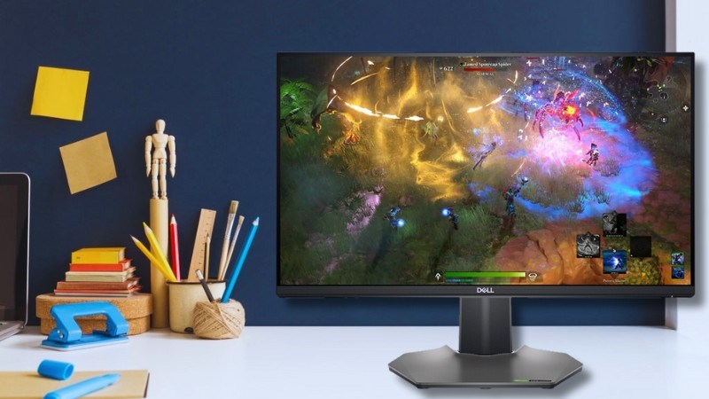 Màn hình máy tính Dell có độ phân giải Full HD, màn hình rộng