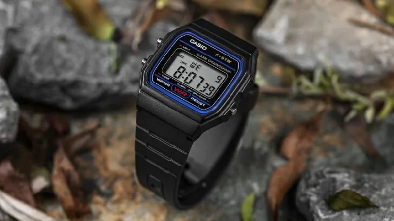 Casio F-91W là mẫu đồng hồ Casio huyền thoại được yêu thích trên toàn thế giới Casio F-91W là mẫu đồng hồ Casio huyền thoại được yêu thích trên toàn thế giới