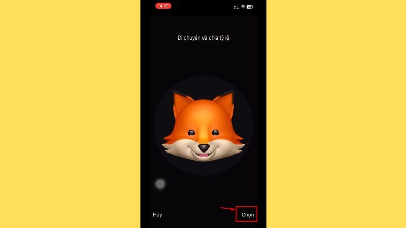 Chỉnh sửa &aacute;p ph&iacute;ch v&agrave; ấn Chọn