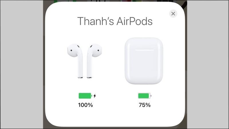 Kiểm tra Airpod đ&atilde; khắc phục được lỗi kh&ocirc;ng hiện popup hay chưa