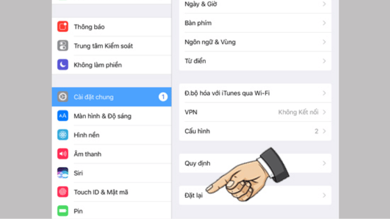 Cách khôi phục cài đặt mặc định trên iPad