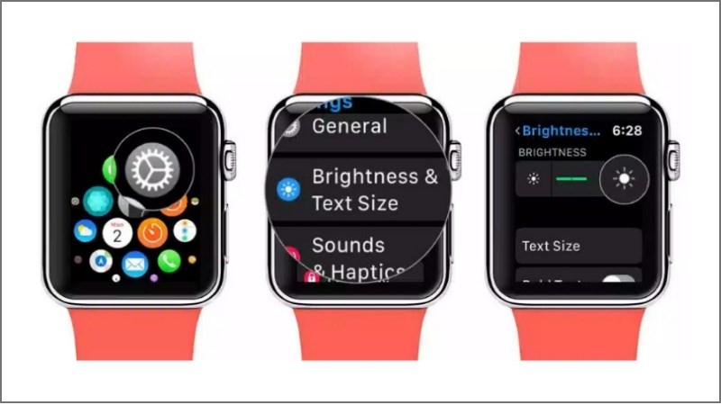 Tắt t&iacute;nh năng tự động điều chỉnh độ s&aacute;ng để tiết kiệm pin đồng hồ th&ocirc;ng minh