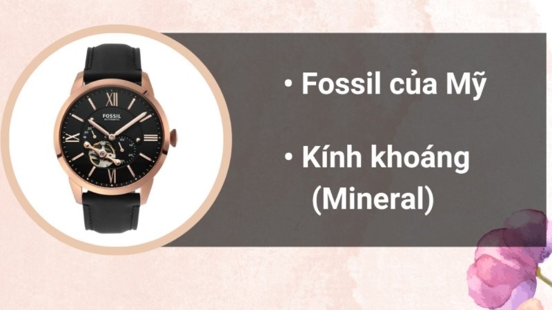 Đồng hồ FOSSIL 44 mm Nam ME3170 với bộ m&aacute;y cơ tự động