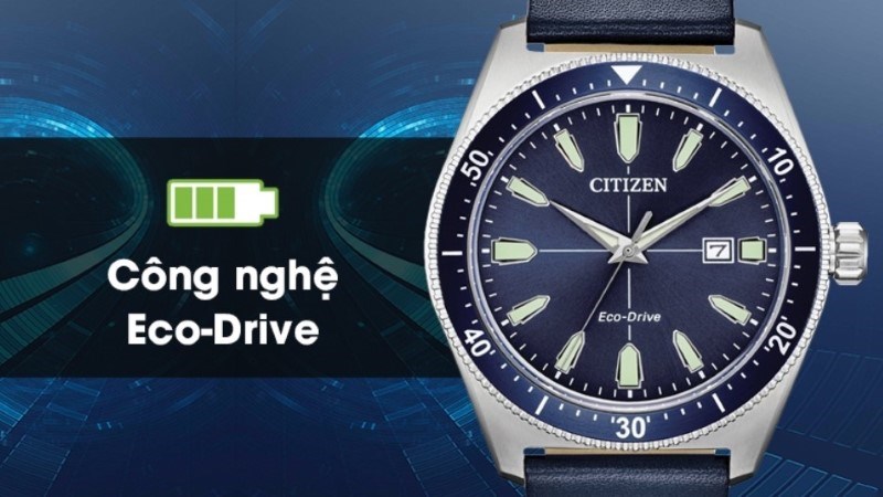 C&ocirc;ng nghệ Eco-Drive hiện đại, chuyển h&oacute;a năng lượng từ &aacute;nh s&aacute;ng 