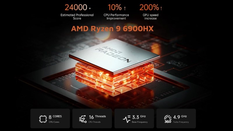 AMD Ryzen 9 6800HX mang lại hiệu năng ổn định d&agrave;nh cho d&ograve;ng m&aacute;y t&iacute;nh x&aacute;ch tay 