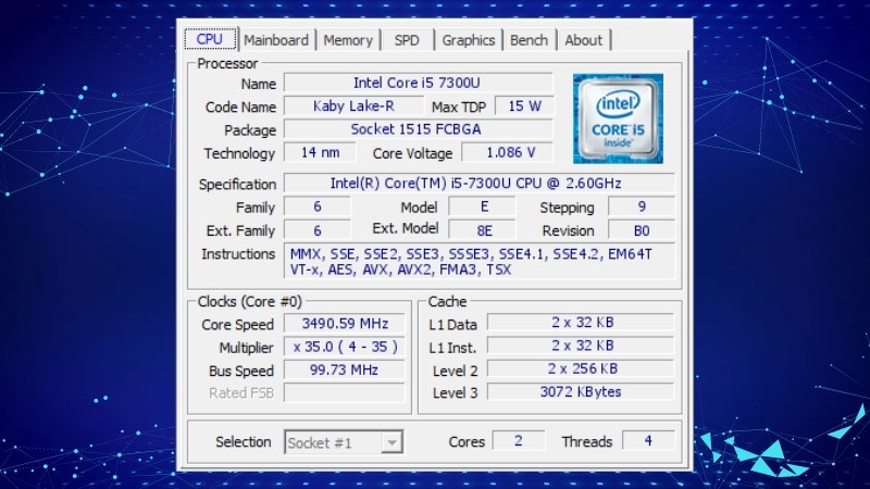 Tìm hiểu Intel Core i5 7300U - Đánh giá chi tiết thông số và hiệu năng