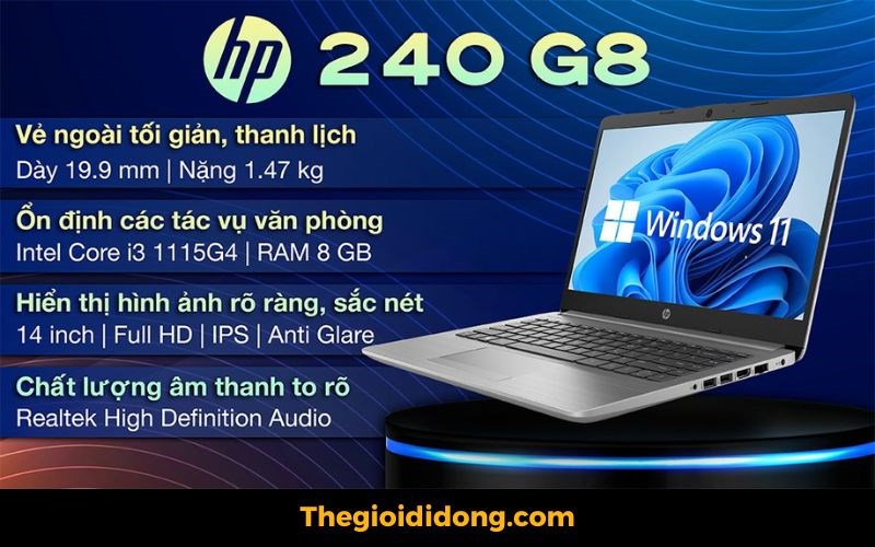 Laptop HP 240 G8 - trợ thủ đắc lực với một mức gi&aacute; l&yacute; tưởng