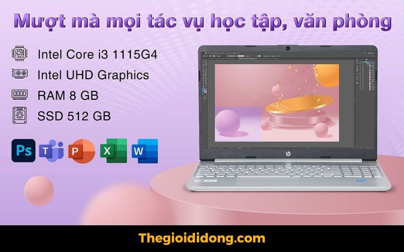 Laptop HP 15s fq2716TU đ&aacute;p ứng tốt mọi nhu cầu học tập, l&agrave;m việc cơ bản