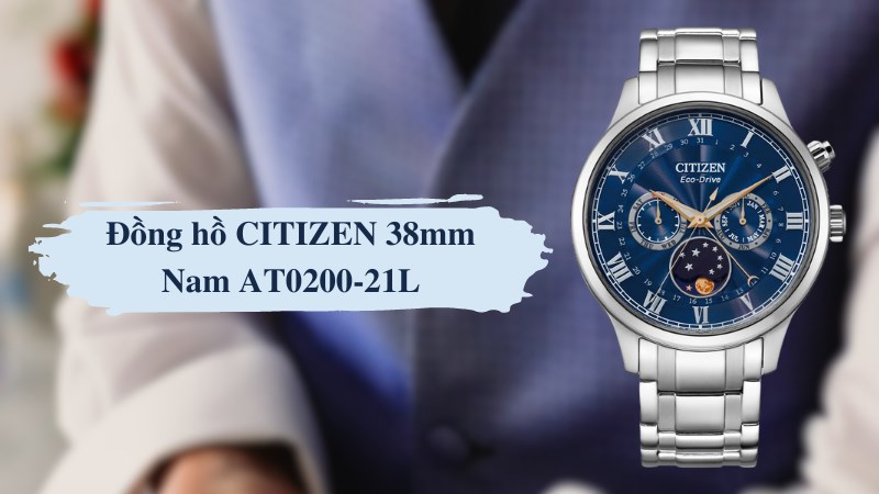 CITIZEN 42 mm Nam AP1050-81L c&oacute; khả năng chống nước 5 ATM