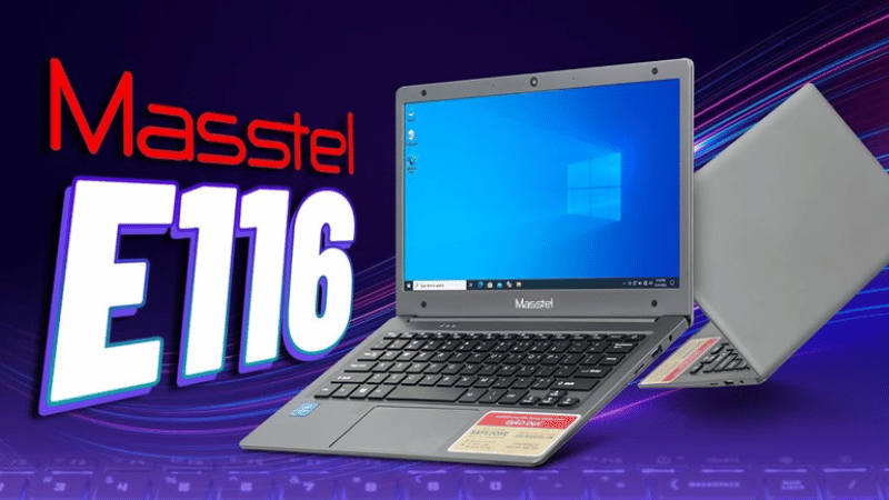 Laptop Masstel E116 nhỏ gọn, tiện lợi dễ mang đi mang lại phù hợp người hay di chuyển