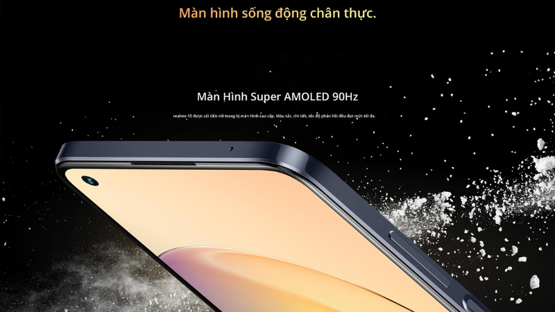 realme 11 v&agrave; realme 10 đều sở hữu m&agrave;n h&igrave;nh Super AMOLED