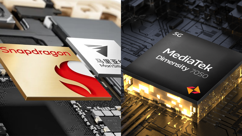 Reno10 Pro+ sử dụng chip Snapdragon c&ograve;n Reno10 sử dụng chip MediaTek Dimensity