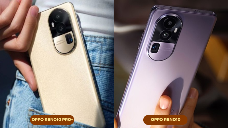 OPPO Reno10 c&oacute; 2 phi&ecirc;n bản bộ nhớ trong khi OPPO Reno10 Pro+ chỉ c&oacute; 1