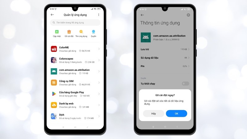 X&oacute;a ứng dụng ngay khi nhận thấy điện thoại bị chậm, lag v&agrave; l&agrave;m điện thoại sập nguồn